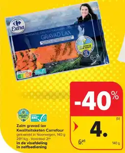 Carrefour Market Zalm gravad lax kwaliteitsketen carrefour aanbieding