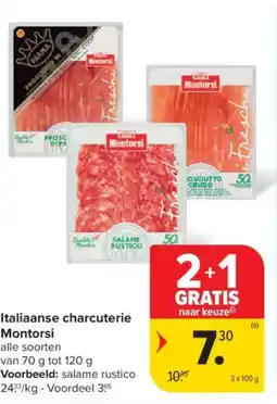 Carrefour Market Italiaanse charcuterie montorsi aanbieding