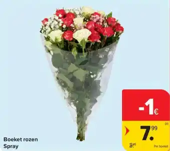 Carrefour Market Boeket rozen spray aanbieding