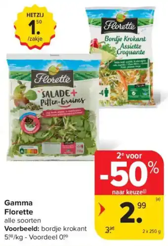 Carrefour Market Gamma Florette aanbieding