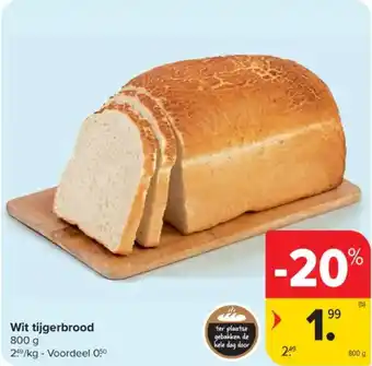 Carrefour Market Wit tijgerbrood aanbieding