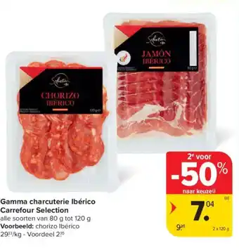 Carrefour Market Gamma charcuterie ibérico carrefour selection aanbieding