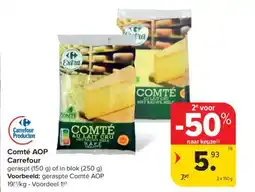 Carrefour Market Comté AOP Carrefour aanbieding