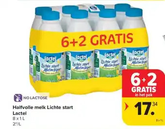 Carrefour Market Halfvolle melk lichte start lactel aanbieding