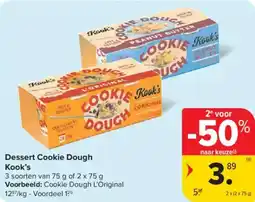 Carrefour Market Dessert cookie dough kook's aanbieding