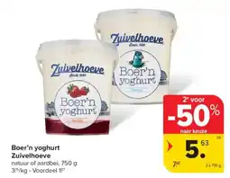 Carrefour Market Boer'n yoghurt zuivelhoeve aanbieding