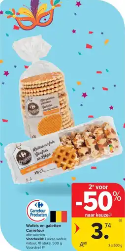 Carrefour Market Wafels en galetten carrefour aanbieding