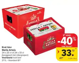 Carrefour Market Krat bier stella artois aanbieding