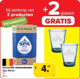 Carrefour Market Natuurlijk mineraalwater spa reine aanbieding