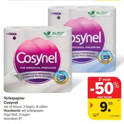 Carrefour Market Toiletpapier cosynel aanbieding