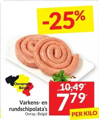 Intermarché Varkens en rundschipolata's aanbieding