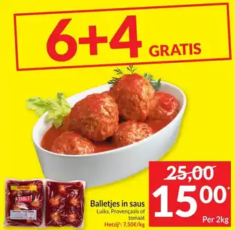 Intermarché Balletjes in saus aanbieding