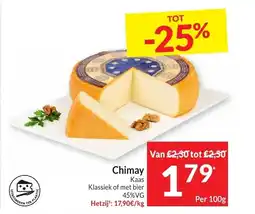 Intermarché Chimay Kaas aanbieding