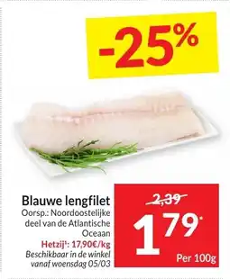 Intermarché Blauwe lengfilet aanbieding