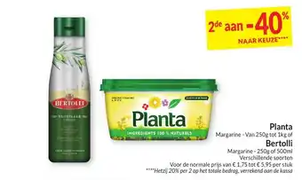 Intermarché Planta margarine  of bertolli aanbieding