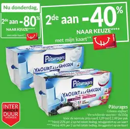 Intermarché Pâturages griekse yoghurt aanbieding