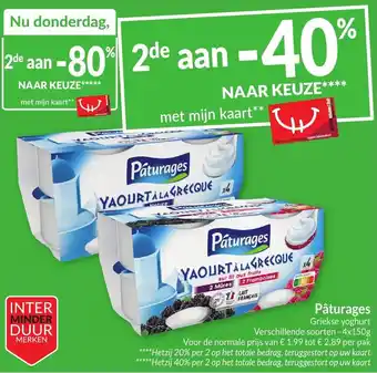 Intermarché Pâturages griekse yoghurt aanbieding