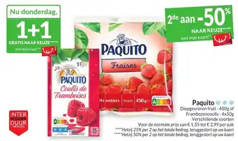 Intermarché Paquito aanbieding