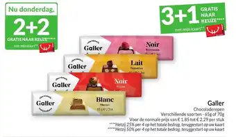 Intermarché Galler chocoladerepen aanbieding