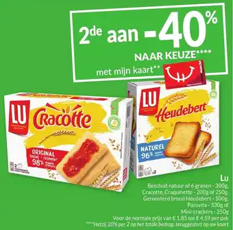 Intermarché LU Cracot, geroosterd brood Heudebert aanbieding