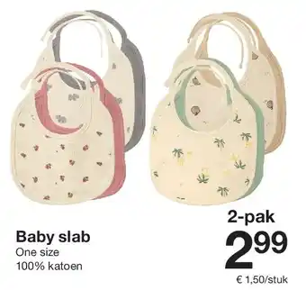 Zeeman Baby slab aanbieding