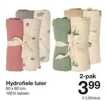 Zeeman Hydrofiele luier aanbieding