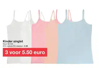 Zeeman Kinder singlet aanbieding