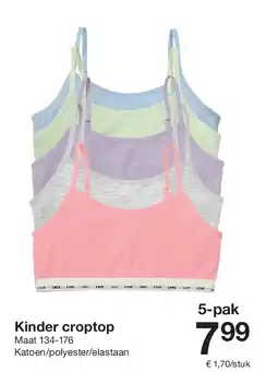 Zeeman Kinder croptop aanbieding