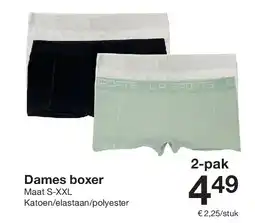 Zeeman Dames boxer aanbieding