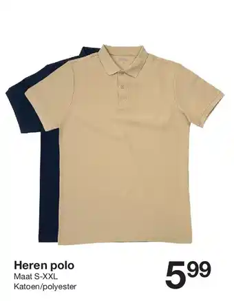 Zeeman Heren polo aanbieding