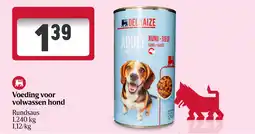 Delhaize Voeding voor volwassen hond aanbieding