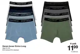 Zeeman 99 Heren boxer Extra Long aanbieding