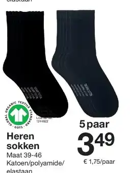 Zeeman Heren sokken aanbieding