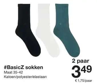 Zeeman BasicZ sokken aanbieding