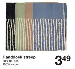 Zeeman Handdoek streep aanbieding