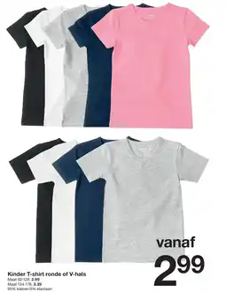 Zeeman Kinder T-shirt ronde of V-hals aanbieding