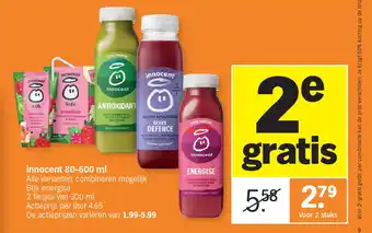 Albert Heijn innocent 80-600 ml aanbieding