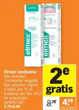 Albert Heijn Elmex tandpasta aanbieding