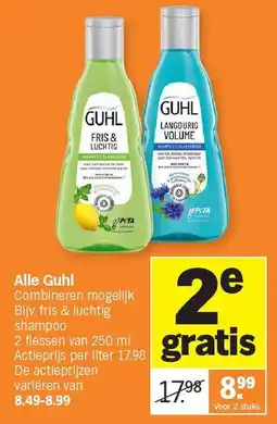 Albert Heijn Alle Guhl aanbieding