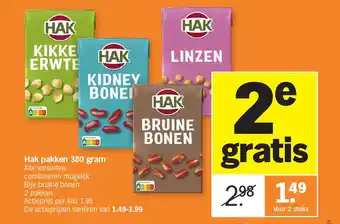 Albert Heijn Hak pakken 380 gram aanbieding