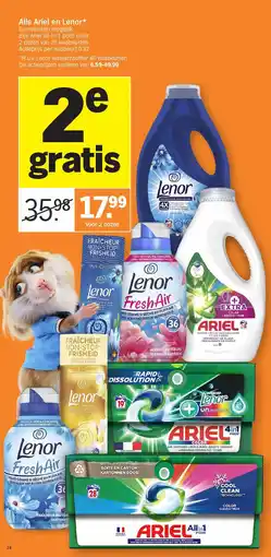 Albert Heijn Alle Ariel en Lenor aanbieding