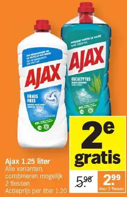 Albert Heijn Ajax 1.25 liter aanbieding