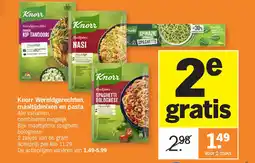 Albert Heijn Knorr Wereldgerechten, maaltijdmixen en pasta aanbieding