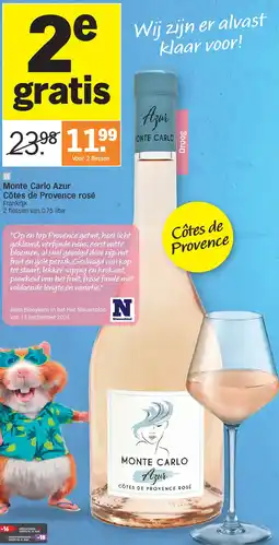 Albert Heijn Monte Carlo Azur Côtes de Provence rosé aanbieding