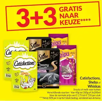 Intermarché Catisfactions sheba of whiskas aanbieding