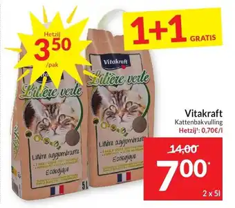 Intermarché Vitakraft kattenbakvulling aanbieding