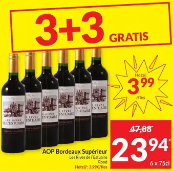 Intermarché AOP Bordeaux Supérieur aanbieding