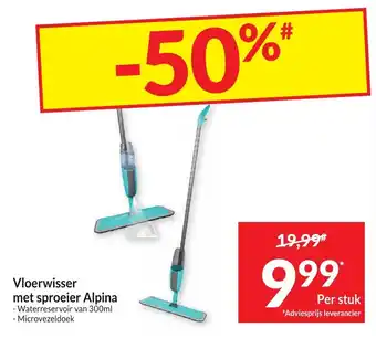 Intermarché Vloerwisser met sproeier Alpina aanbieding