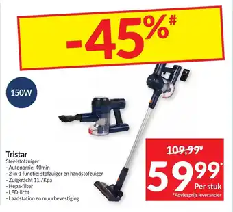 Intermarché Tristar steelstofzuiger aanbieding