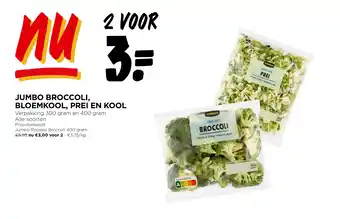 Jumbo Jumbo broccoli bloemkool prei en kool aanbieding